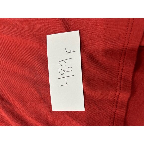 Reba Red Ruched Front Short-Sleeve Top Size Sz Small - Picture 9 of 10